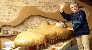 Schmulb en pleine fabrication du crocodile
